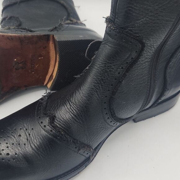 Blackstone Leather Distressed wingtip Western Boots - Picture 9 of 9